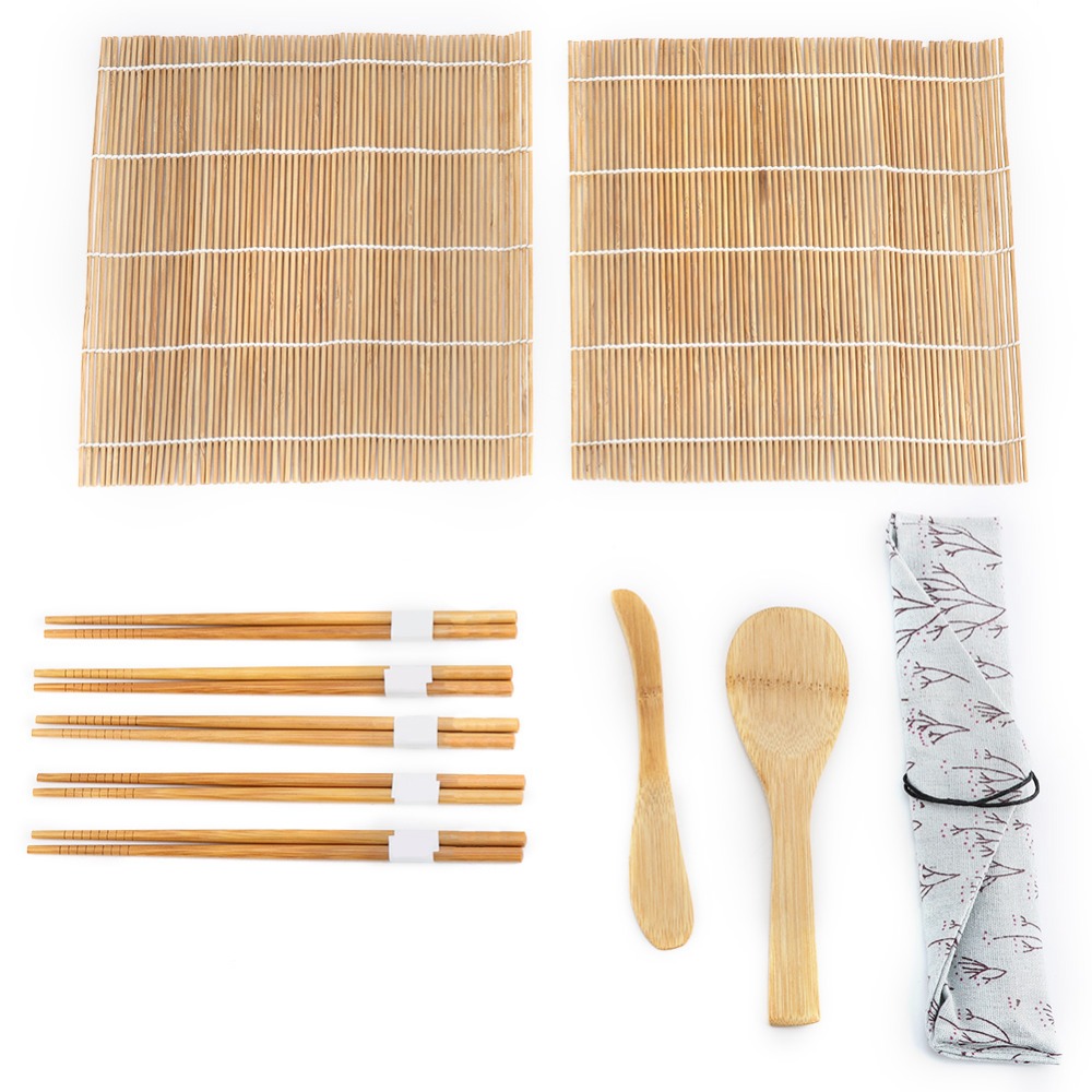 Sushi Making Kit - Portable Wood Sushi Making Kit Reusable