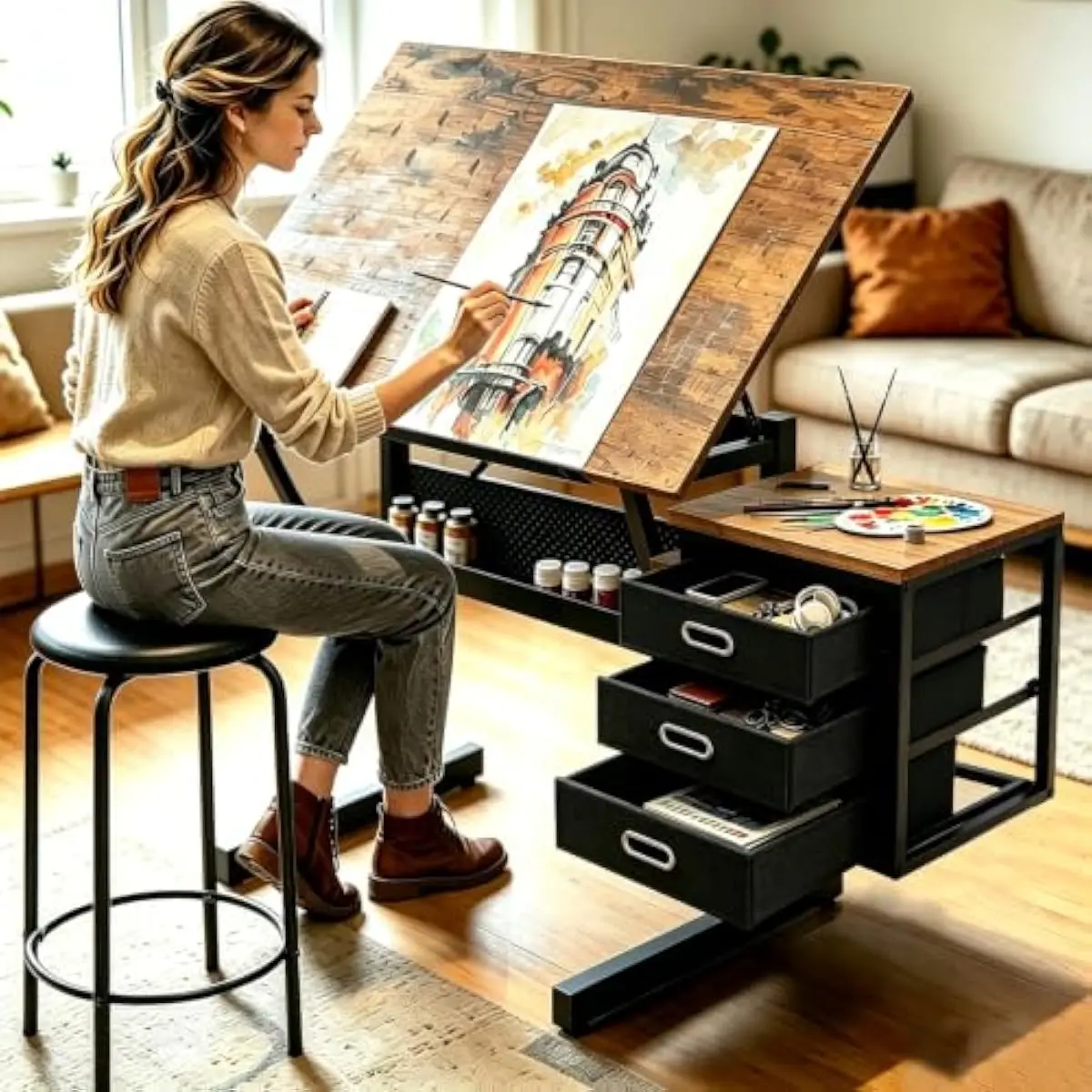 Drafting Desk with Adjustable  - огляд і ціна Matcha