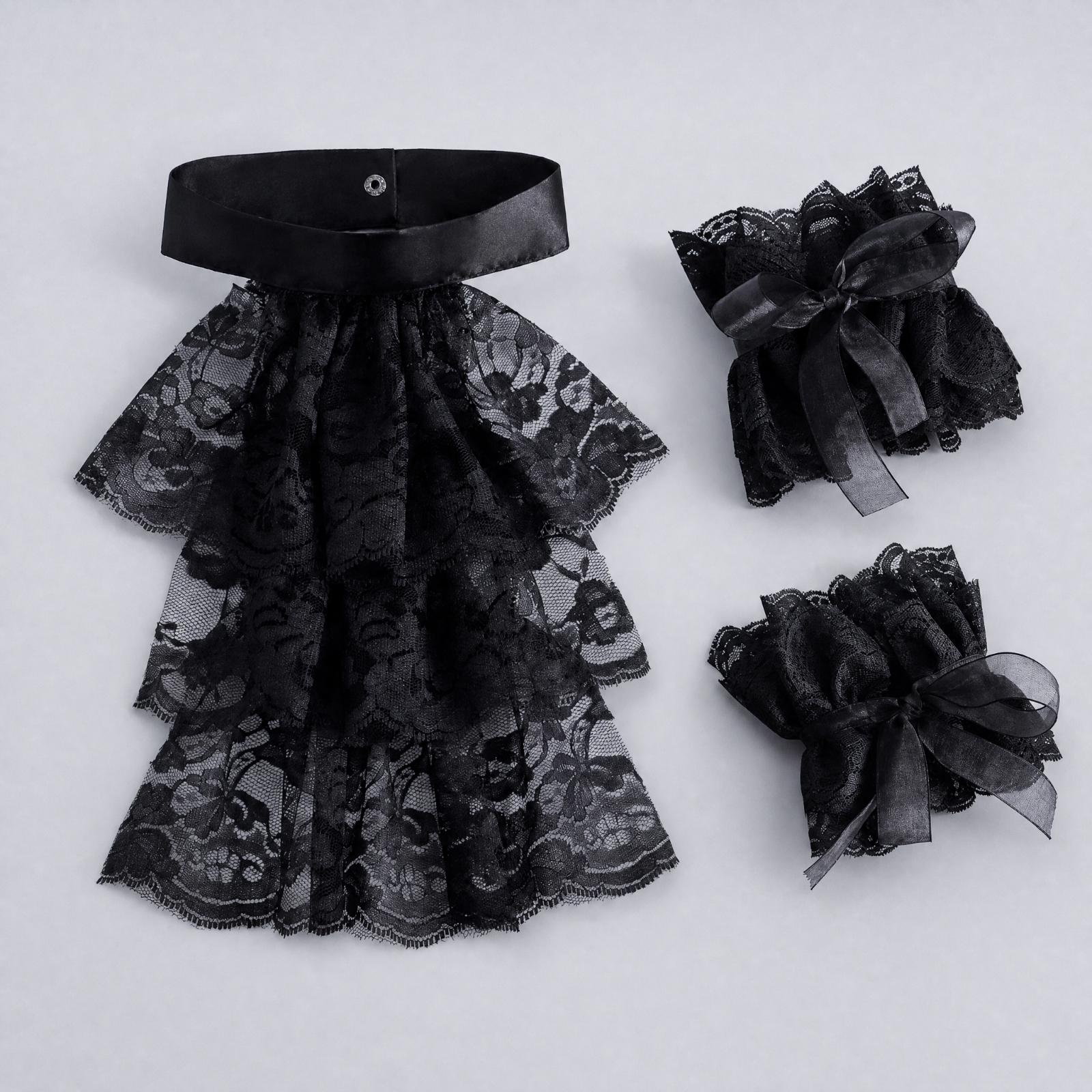 Women Vintage Lace Collar Glov - огляд і ціна Matcha